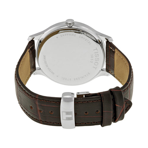 Men's Tissot T-Classic Leather Watch - T063.610.16.038.00